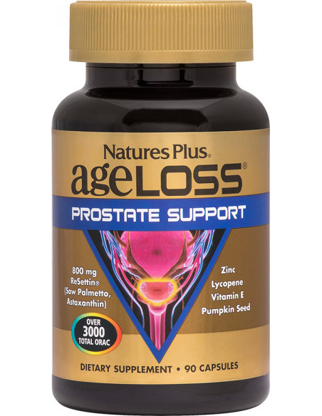 Natures Plus Ageloss Prostate Support Αντιοξειδωτική φόρμουλα για τον προστάτη 90 caps