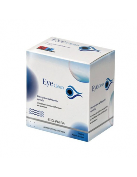 Erghani Eye Clean Μαντηλάκια Οφθαλμικής Υγιεινής, 16τμχ