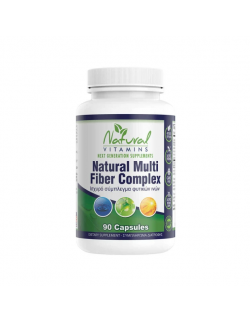 Natural Vitamins Natural Multi Fiber Complex Συμπλήρωμα Διατροφής για τη Δυσκοιλιότητα 90caps