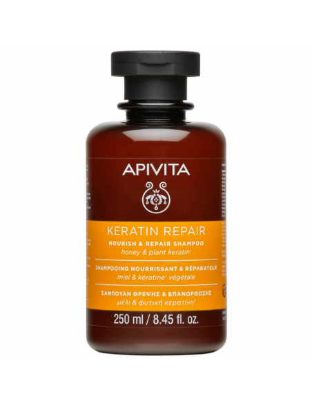 Apivita Keratin Repair Σαμπουάν Αναδόμησης/Θρέψης για Όλους τους Τύπους Μαλλιών 250ml