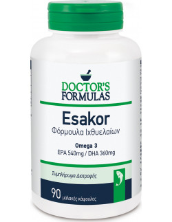 Doctor's Formulas Esakor ωμέγα-3 λιπαρά για την υγεία της καρδιάς  90softgels