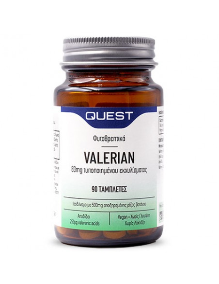 Quest Valerian 83mg Extract 90 Tabs