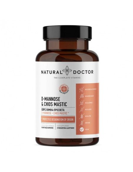 Natural Doctor D-Mannose & Chios Mastic Για το ουροποιητικό 90 vegan caps