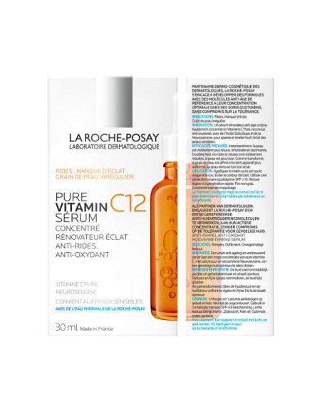 La Roche Posay PURE VITAMIN C12 Serum Αντιρυτιδικός Ορός προσώπου 30ml