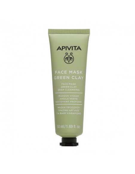 Apivita Face Mask with Green Clay 50 ml