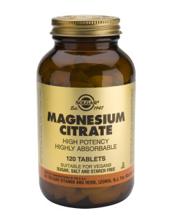 Solgar Magnesium Citrate 200mg Tabs 120s