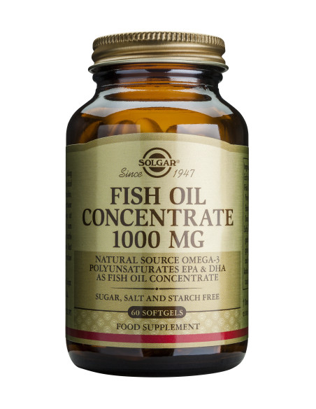 Solgar Fish Oil Concentrate 1000mg Ωμέγα 3 Λιπαρά Οξέα, 60 Softgels