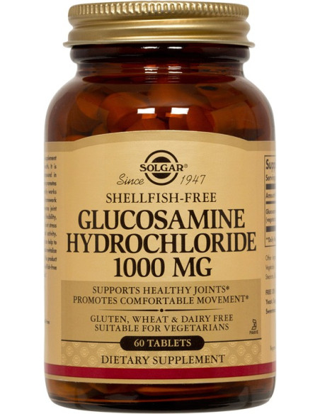 Solgar Glucosamine-Hydrochloride 1000mg (Shellfish-Free) Tabs 60s