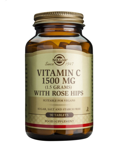 Solgar Vitamin C 1500mg with Rose Hips Tabs 90s