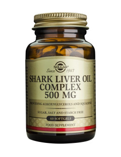 Solgar Shark Liver Oil Complex 500mg Softgels 60s