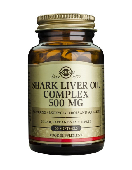 Solgar Shark Liver Oil Complex 500mg Softgels 60s