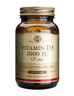 Solgar Vitamin D-3 1000 iu Softgels 100s