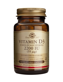 Solgar Vitamin D-3 2200 iu Veg.Caps 50s