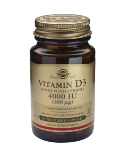 Solgar Vitamin D-3 4000 iu Veg.Caps 60s