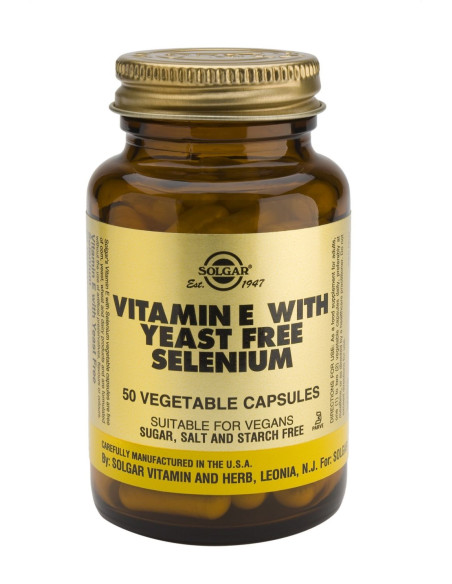 Solgar Vitamin E+Selenium Veg.Caps  50s