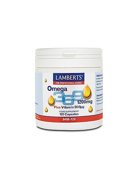 LAMBERTS Omega 3 6 9 Plus VitaminD3 5μg 120 Caps