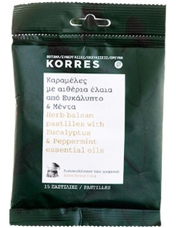 KORRES Herb Balsam Pastilles with Eucalyptus & Peppermint 15 Pastilles