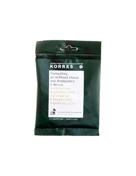 KORRES Herb Balsam Pastilles with Eucalyptus & Peppermint 15 Pastilles