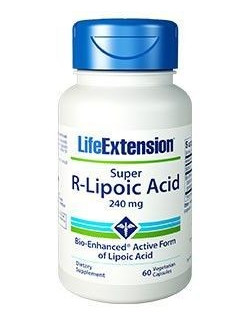LIFE EXTENSION Super R-Lipoic Acid 240mg 60 Veg.Caps