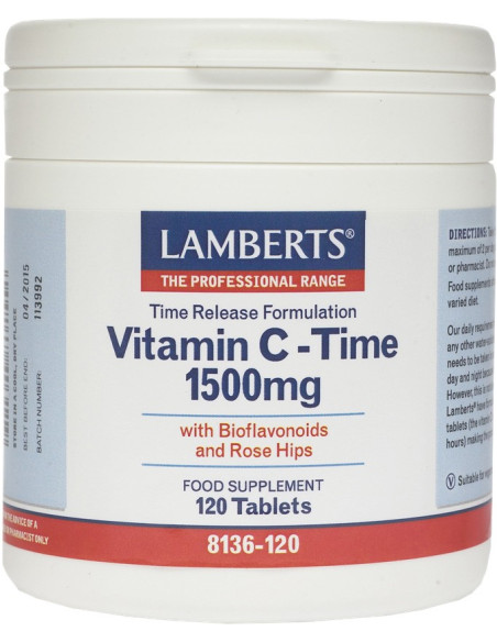 LAMBERTS Vitamin C Time Release 1500mg 120 tabs
