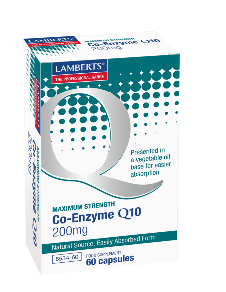 LAMBERTS Co-Enzyme Q10 200mg 60 caps - NEW