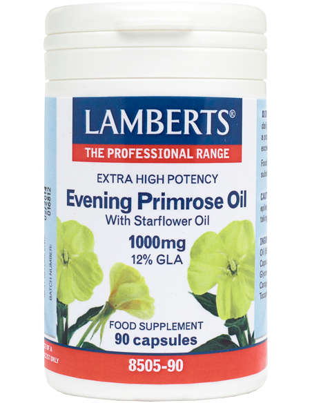 LAMBERTS Evening Primrose Oil with Starflower Oil 1000mg 12% GLA 90 Caps