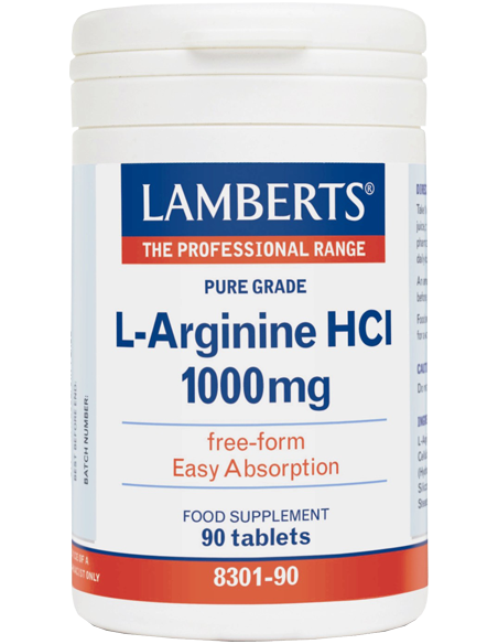 LAMBERTS L-Arginine HCL 1000mg 90 Tabs