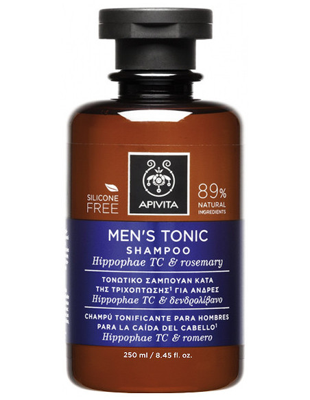 APIVITA HOLISTIC HAIR CARE MEN'S TONIC Shampoo Hippophae TC & Rosemary 250ml